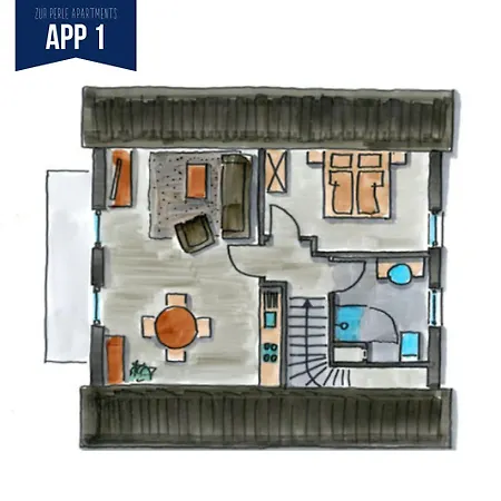 Zur Perle Апартаменты Бюзум